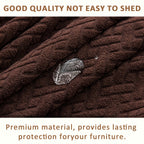 Recliner Sofa Cover 4pcs Set Jacquard Velvet High Elastic with Pocket – Removable Washable Chair & Sofa Protection Cover for Home Hotel, 7 Colors