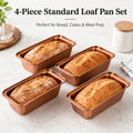 Bakeware Set – Nonstick Bread Baking Pan, Silicone Muffin Mold & Cupcake Liners | Choose Bread Pan 4-Pack, Extended Pan, Silicone Muffin Mold 35/70-Pack, or 310-Pc Paper Liners