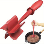 3-Piece Handheld Mixing Spatula & Chopper Set – Break-Resistant, Heat-Resistant Non-Stick Blend & Chop Tool – Potato Masher, Salad Chopper & Food Grinder – Kitchen Essentials
