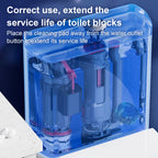 Toilet Bowl Cleaner Tablets Automatic – 12 / 24 / 32 Count Blue Blocks, Low Odor, Stain Removing & Long-Lasting Deodorant for Home & RV
