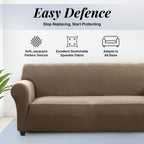 Thickened Spandex Sofa Cover Anti-Scratch – Stretch Polyester Sofa Protector, Anti-Slip Pet-Friendly, Machine Washable, 6 Colors, 1/2/3 Seater, Living Room Bedroom Home Decor