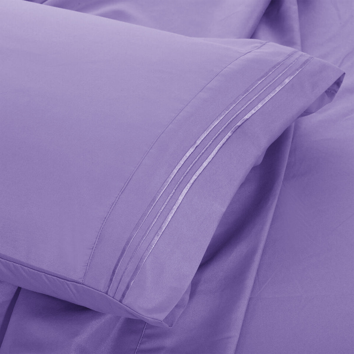 Brushed Microfiber Bed Sheet Set 6 Piece with Embroidered Pillowcases - Hotel Luxury Deep Pocket 16 Inch, Soft Breathable All Season, 24 Colors, Twin Twin XL Full Queen King Cal King