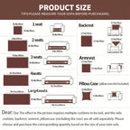 Plush Gradient Velvet Sofa Cover 450-500gsm Super Soft Warm Winter Pet Friendly Non-Slip Machine Washable Modern Style 1 2 3 4 Seater Living Room Couch Protector