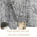 Welcome to the Pool Velour Area Rug Machine Washable Anti-Slip Soft Velvet Floor Mat Multiple Sizes for Living Room Bedroom Outdoor