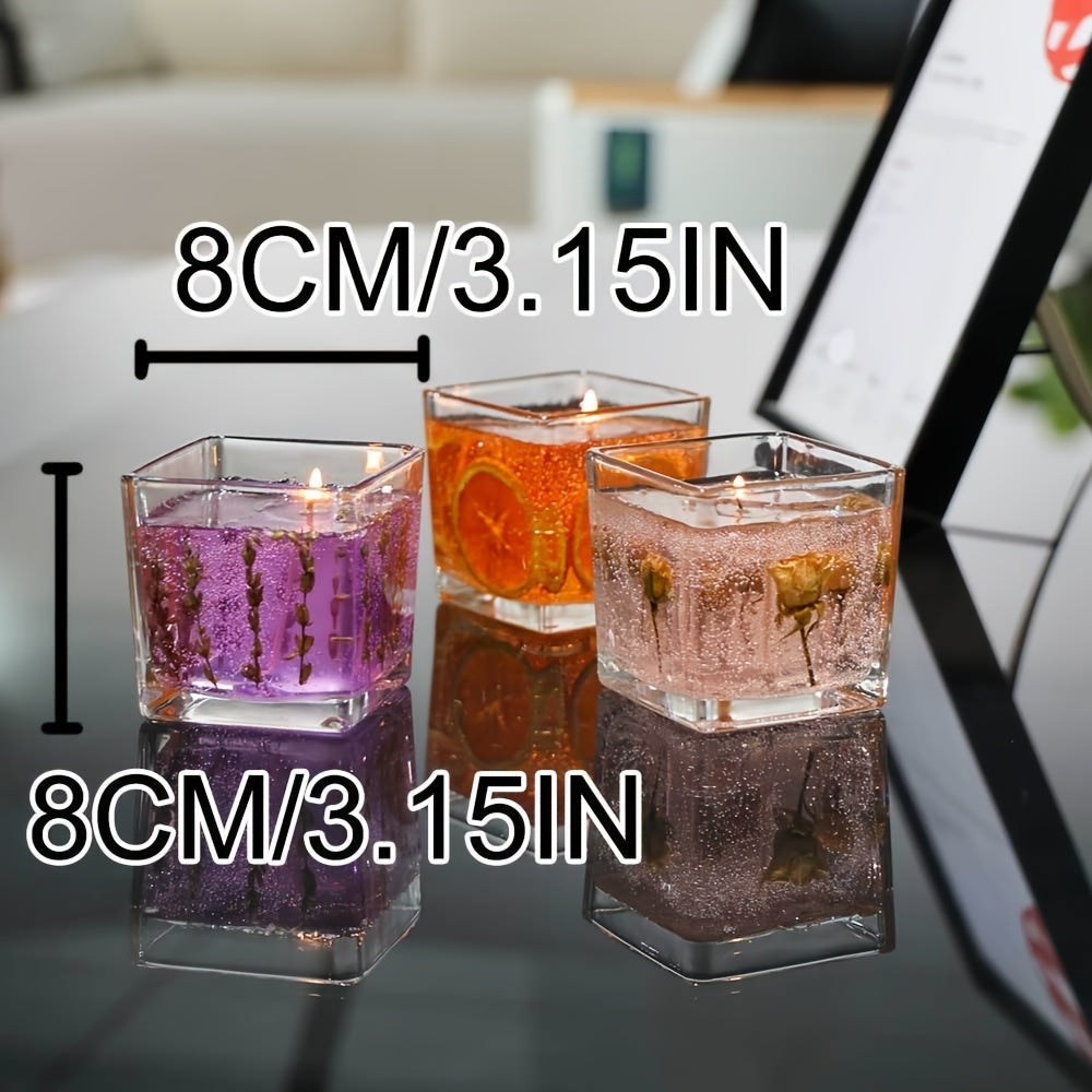 Floral Scented Candle 550g with Real Flower Inlay – Lavender, Rose & Orange Botanical Fragrance Candle in Glass Jar | Long-Lasting Aromatherapy Home Perfume, Perfect Birthday & Housewarming Gift