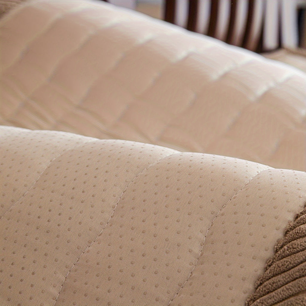 Plaid Sofa Protector Thickened Non-Slip Machine Washable Stretchable Pet Friendly - Sofa Cover for Living Room Bedroom Office Loveseat 4 Seater 6 Colors