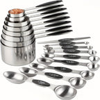 Measuring Cups & Spoons Set | Dry & Liquid | Choose 8-Piece Cups, 9-Piece Spoons, or 17-Piece Complete Set