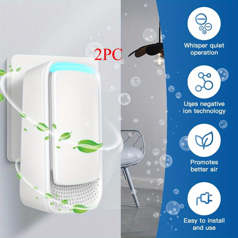 Plug-In Ionic Air Purifier Filterless Silent Odor Neutralizer for Home Pet Smoke Cooking Office Gym 24/7 Zero Maintenance 2 4 6pcs