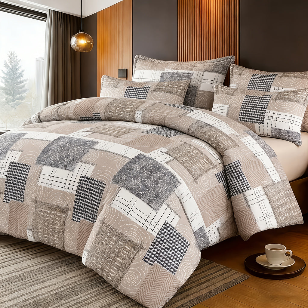 Diamond Pattern Quilt Bedding Set with Pillowcases 2/3 Piece – Soft Breathable Lightweight Comforter Twin Queen King 30+ Colors