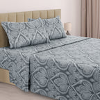 Paisley Bed Sheet Sets Queen King Twin Full Cal King – Soft Brushed Microfiber Deep Pocket Fitted Sheet & Pillowcases, Wrinkle Free