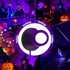 USB UV Black Light LED Mini Spotlights – Connectable 1W UV-A Blacklight for Glow Party, Bedroom Decor, Posters, Halloween & Pet Urine Detection – 2, 4 or 6 Pack