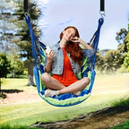 Portable Outdoor Hammock Swing Chair – Sturdy & Comfortable Hanging Chair for Patio, Backyard, Camping & Garden | Blue, Red, Black, White