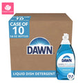 Dawn Simply Clean Dish Soap 10 Pack 14 oz Each Original Scent Grease Cutting Dishwashing Liquid for Dishes Pots Pans Utensils Glassware Bulk Dish Soap Value Pack for Home Office Shared Kitchen
