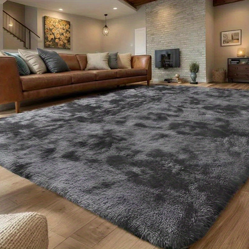 Soft Plush Tie-Dye Area Rug – Non-Slip, Washable Large Rectangle Mat | 8 Sizes