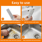 Pumice Scouring Sticks 25-Pack – 5.9" Natural Stone Scrubber for Toilet Bowl, Bathroom Tile, Kitchen, Pool & Wall Stain Removal | Bulk Home Cleaning Supply