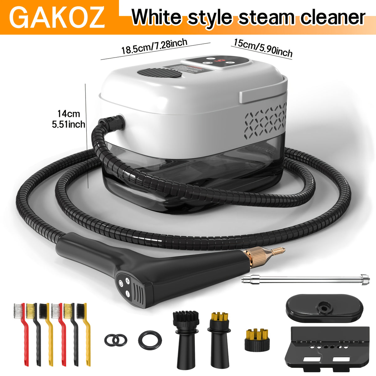 Steam Cleaner Multi-Model – High-Pressure Handheld with LCD Display, Gear Adjustment & 40oz Tank | One-Key, DMT02, D05 & XL Capacity CA02 for Kitchen, Carpet & Sofa