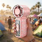 Handheld Mini Fan USB Rechargeable 199-Speed Portable Pocket Fan – Transparent High-Speed Personal Fan for Outdoor, Travel & Summer Cooling