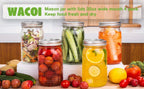 Mason Jars 32oz Wide Mouth with Lids 4 Pack Glass Canning Jars for Pickling Food Storage Meal Prep Salad Jam - Large Glass Jars for Centerpieces Wedding Decor Kitchen Pantry
