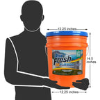 Ultra Fresh 6X Concentrated Liquid Laundry Detergent 5 Gallon with Pump, Up to 640 Loads HE Compatible All Machine Types, No Phosphates No Bleach, 4 Scent Options