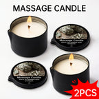 2-in-1 Soy Wax Massage Oil Candle Essential Oil Scented Warm Moisturizing Body Lotion Luxury Spa Candle Gift Set for Women Nail Salon Pedicure Wedding Christmas Valentine 1pc 2pc 6pc 17 Scents
