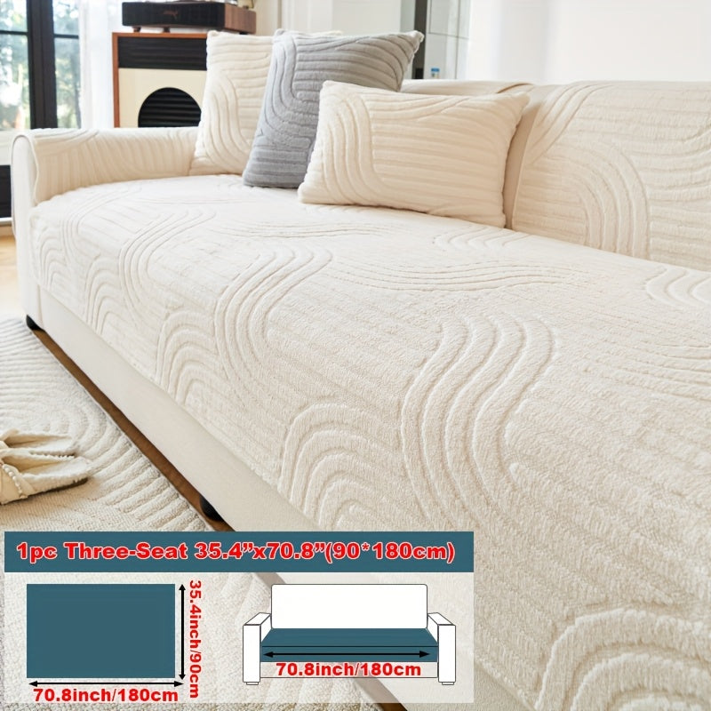 Bohemian Plush Sofa Cushion Cover Christmas Decorative Non-Slip Machine Washable Pet-Friendly All-Season Pillow Cover for Living Room Bedroom Office Home Decor