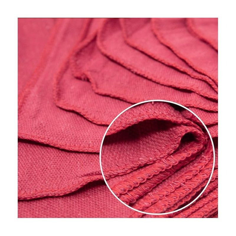 Americlassic Cotton Shop Rags 12x14 in – Absorbent Lint-Free Cleaning Rags & Shop Towels for Home, Garage, Auto & Industrial Use, 50 to 500 Pack, Red, White & Navy Blue