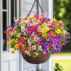 Artificial Outdoor Daisy Flowers UV Resistant Bulk Bundles 18/36/54pcs – Faux Colorful Daisy Stems for Porch, Patio & Garden – Realistic Spring Summer Outdoor Decor Flowers