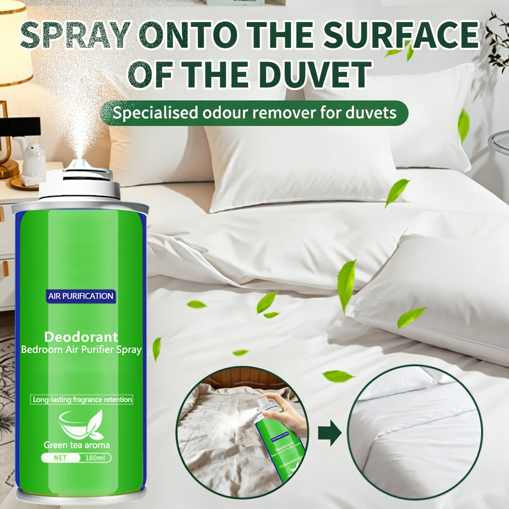 Bed & Fabric Fresh Spray 6.09oz – Natural Deodorizer for Quilts, Pillows & Bed Sheets, Long-Lasting Mild Formula