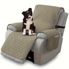 Recliner Chair Cover Non-Slip Pet-Friendly Integrated Furniture Protector Slipcover for Armchair Single Sofa Easy Install Machine Washable for Dogs Cats Living Room