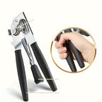 Heavy-Duty Manual Can Opener | Extra-Long Handle, Metal Build | Easy Grip