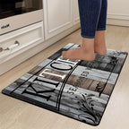 Diatomaceous Earth Bath Mat Set of 2 Non-Slip Quick Dry Bathroom Floor Mat - Washable Diatomite Mats for Bathroom Kitchen Laundry Room Hallway 15.75x23.62 and 15.75x47.24 Inch