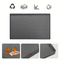 Under Sink Mat Waterproof 34x22 Inch - Silicone Cabinet Liner Drip Tray for Kitchen & Bathroom, Shelf Protector Organizer for Under Sink Storage, Large & Gray Options