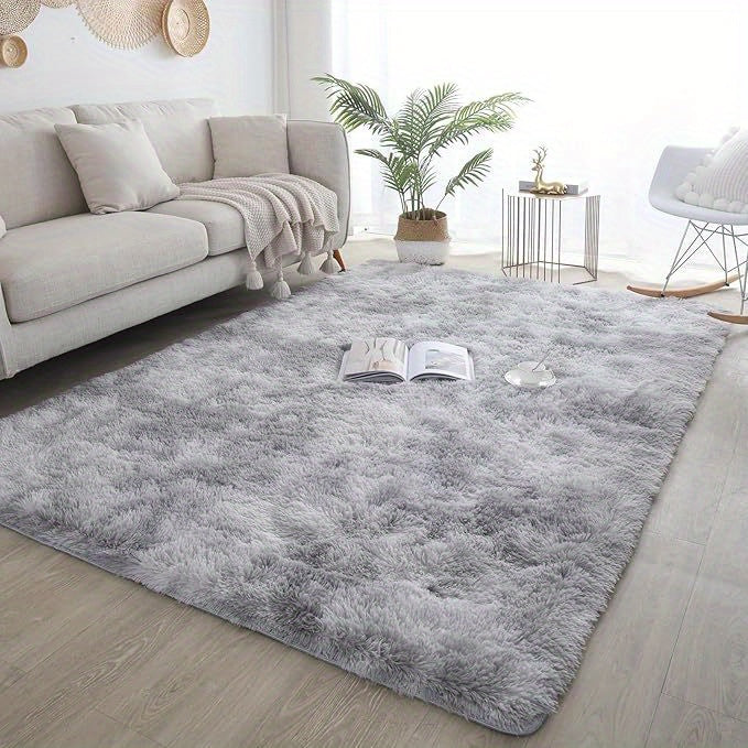 Plush Soft Long-Haired Area Rug – Machine Washable Warm Shaggy Carpet for Bedroom, Living Room, Kitchen & Bathroom, Multiple Colors, 5x8ft or 6x9ft
