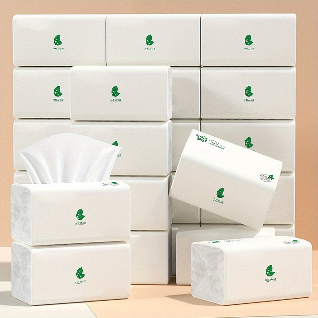 Bulk Tissue Paper 18 Pack 5-Layer Ultra Thick – 9000 Sheets Wet & Dry for Sensitive Skin, Kitchen, Bathroom, Travel