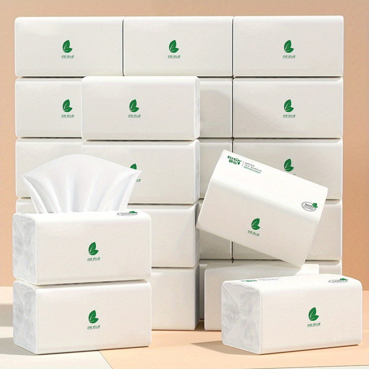 Bulk Tissue Paper 18 Pack 5-Layer Ultra Thick – 9000 Sheets Wet & Dry for Sensitive Skin, Kitchen, Bathroom, Travel