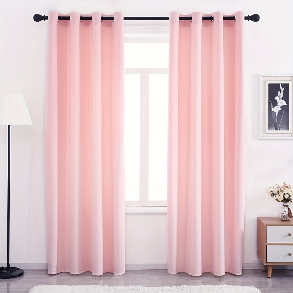 Velvet Curtains 52” Wide – Soft Grommet Thermal Insulated Light Filtering Velvet Window Panels for Bedroom | 2-Panel Set in 14 Colors & 7 Lengths