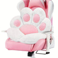 Cat Paw Cushion Jumbo Plush 23.6"x27.6", Oversized Cute Cat Paw Print Pillow with Quilted Cover & Filling for Office Chair, Gaming Chair, Bed & Floor Decor