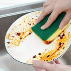 100 Pcs Heavy Duty Dish Sponges Thickened Polyurethane Scouring Pads Soft Absorbent Non-Scratch for Pots Pans Kitchen Bulk Pack