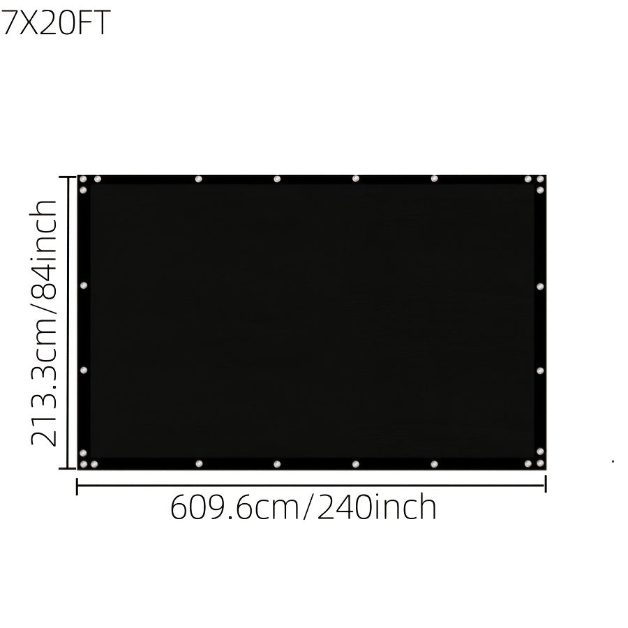 Fence Privacy Screen Multi-Size Heavy Duty HDPE Outdoor Shade Cloth with Cable Zip Ties – 4 5 6 7 8 ft Wide, 15–50 ft Long, Black