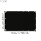 Fence Privacy Screen Multi-Size Heavy Duty HDPE Outdoor Shade Cloth with Cable Zip Ties – 4 5 6 7 8 ft Wide, 15–50 ft Long, Black