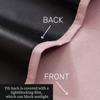 Blackout Curtains Rod Pocket 4-Panel Solid Color Lightweight Matte Drapes | 100% Light Blocking Window Curtains for Bedroom Living Room, 9 Colors 5 Sizes