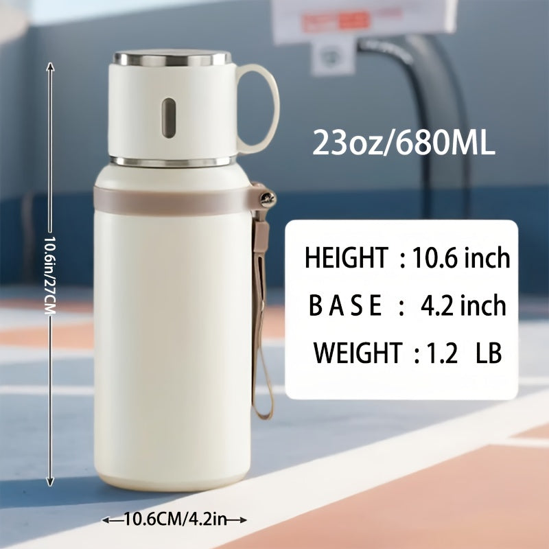 Vacuum Insulated Tumbler 22.99oz 316 Stainless Steel Travel Mug with Lid | Hot 8H Cold 24H Coffee Cup for Camping Hiking Daily Use