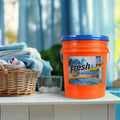 Ultra Fresh 6X Concentrated Liquid Laundry Detergent 5 Gallon with Pump, Up to 640 Loads HE Compatible All Machine Types, No Phosphates No Bleach, 4 Scent Options