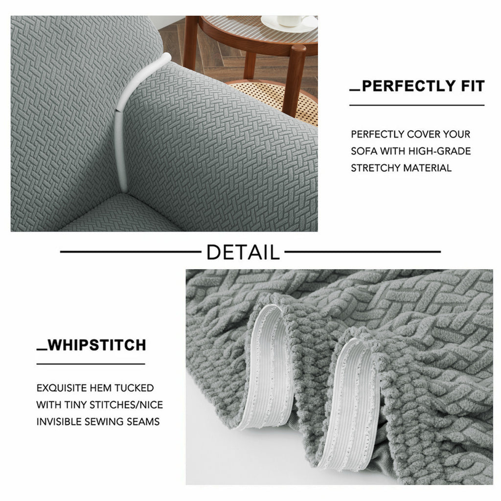 Luxury Spandex Sofa Cover Anti-Slip – Wrinkle-Free Elastic Couch Slipcover, Pet & Scratch-Proof, Machine Washable, All-Season, 7 Colors, 1/2/3 Seater, Living Room Home Decor