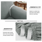 Luxury Spandex Sofa Cover Anti-Slip – Wrinkle-Free Elastic Couch Slipcover, Pet & Scratch-Proof, Machine Washable, All-Season, 7 Colors, 1/2/3 Seater, Living Room Home Decor