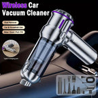 Handheld Vacuum Cleaner 25000PA – 9-in-1 Cordless Car Vacuum, Rechargeable Brushless Motor, Washable Filter, Low Noise for Car, Home, Pet & Office