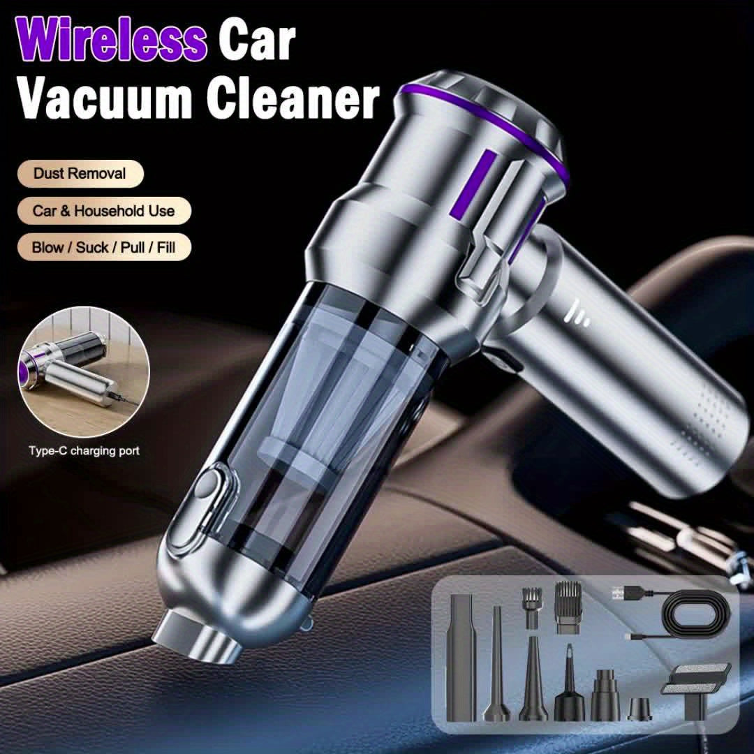 Handheld Vacuum Cleaner 25000PA – 9-in-1 Cordless Car Vacuum, Rechargeable Brushless Motor, Washable Filter, Low Noise for Car, Home, Pet & Office