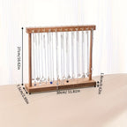 Necklace Display Stand with 24 or 36 Hooks – Rustic Multi-Hook Jewelry Tower Organizer for Home, Boutiques & Retail Stores, Tabletop Jewelry Rack, Tool-Free Assembly