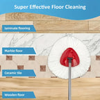 Microfiber Rotary Mop Replacement Heads 360-Degree Triangular Pads for Spin Mop Systems – Available in 2, 5, 10 & 20 Pack, Reusable Floor Cleaning Refills