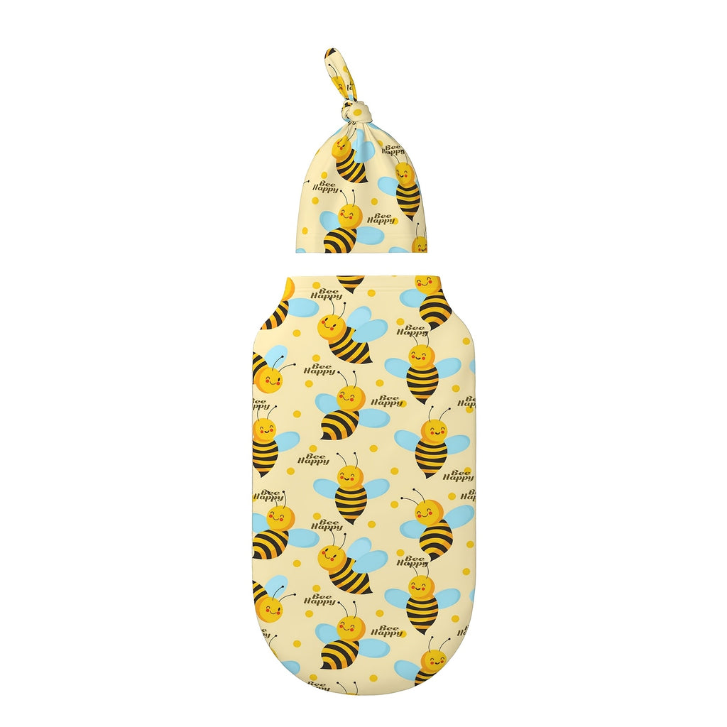 Baby Swaddle Blanket Stretchy Wrap for Newborns & Infants – Soft Receiving Blanket in 5 Nature-Inspired Patterns, Butterfly, Sunflower, Bee, Life Tree & Moon Star